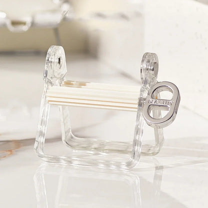 Stainless Steel Silver Toothpaste Squeezer Plastic