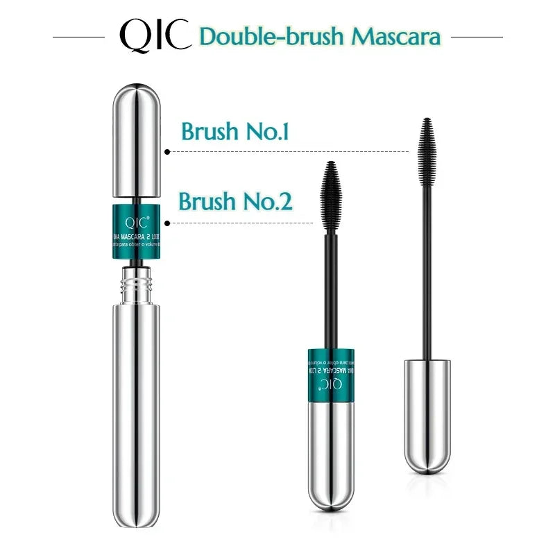 QIC Double Effect 4D Mascara Waterproof Natural