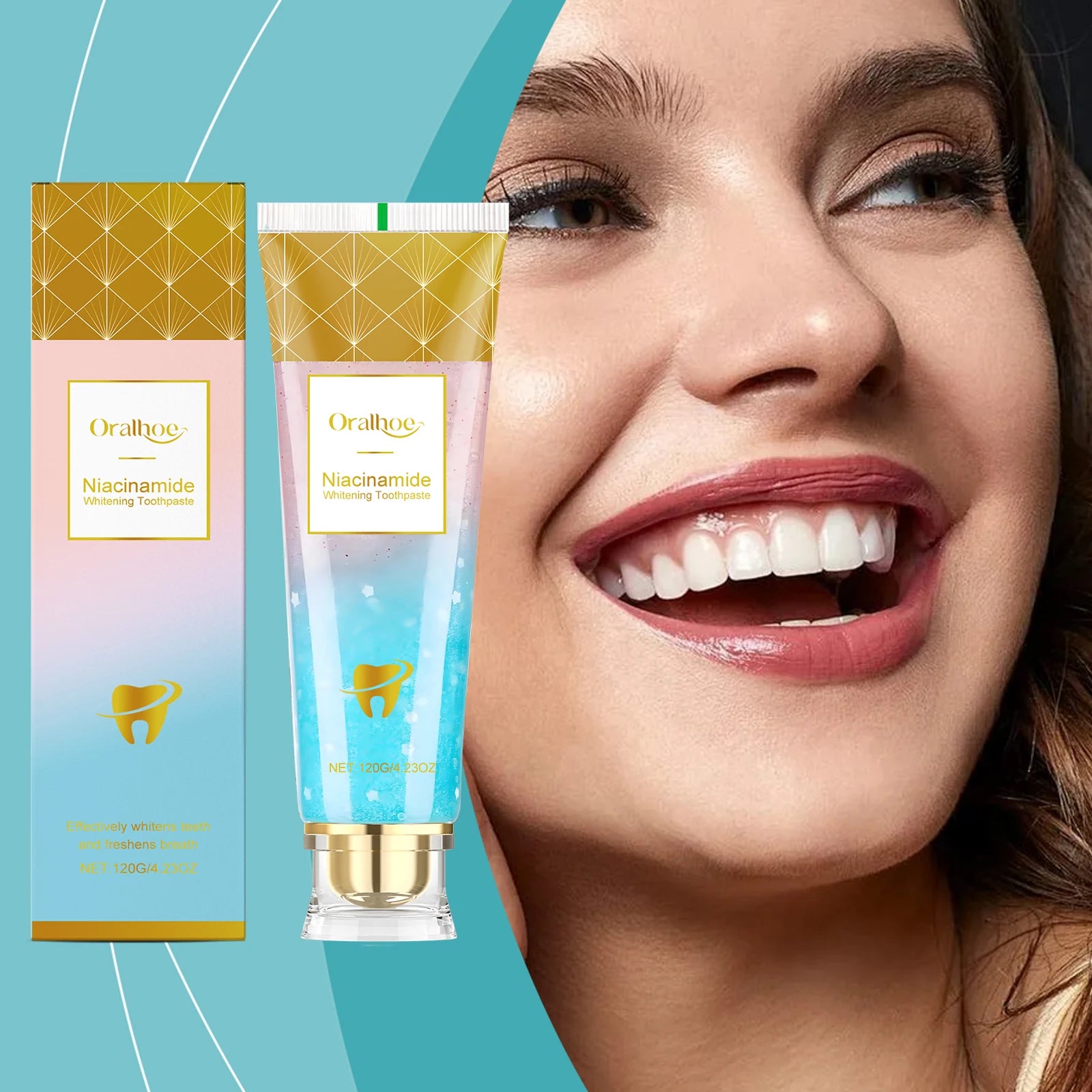 Niacinamide Teeth Brighten Toothpaste Plaque