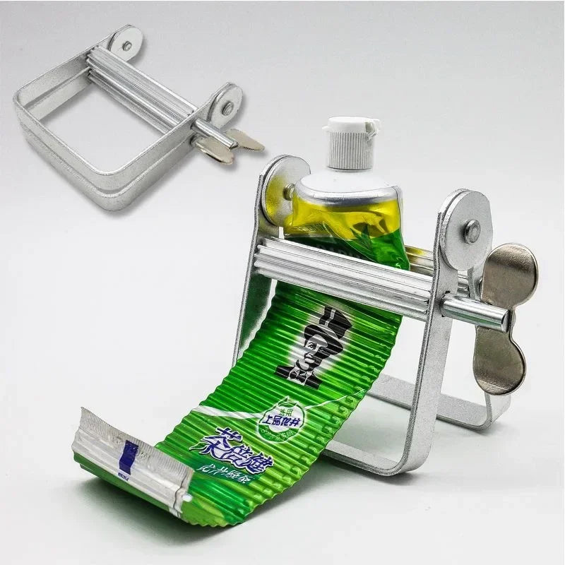 Stainless Steel Silver Toothpaste Squeezer Plastic