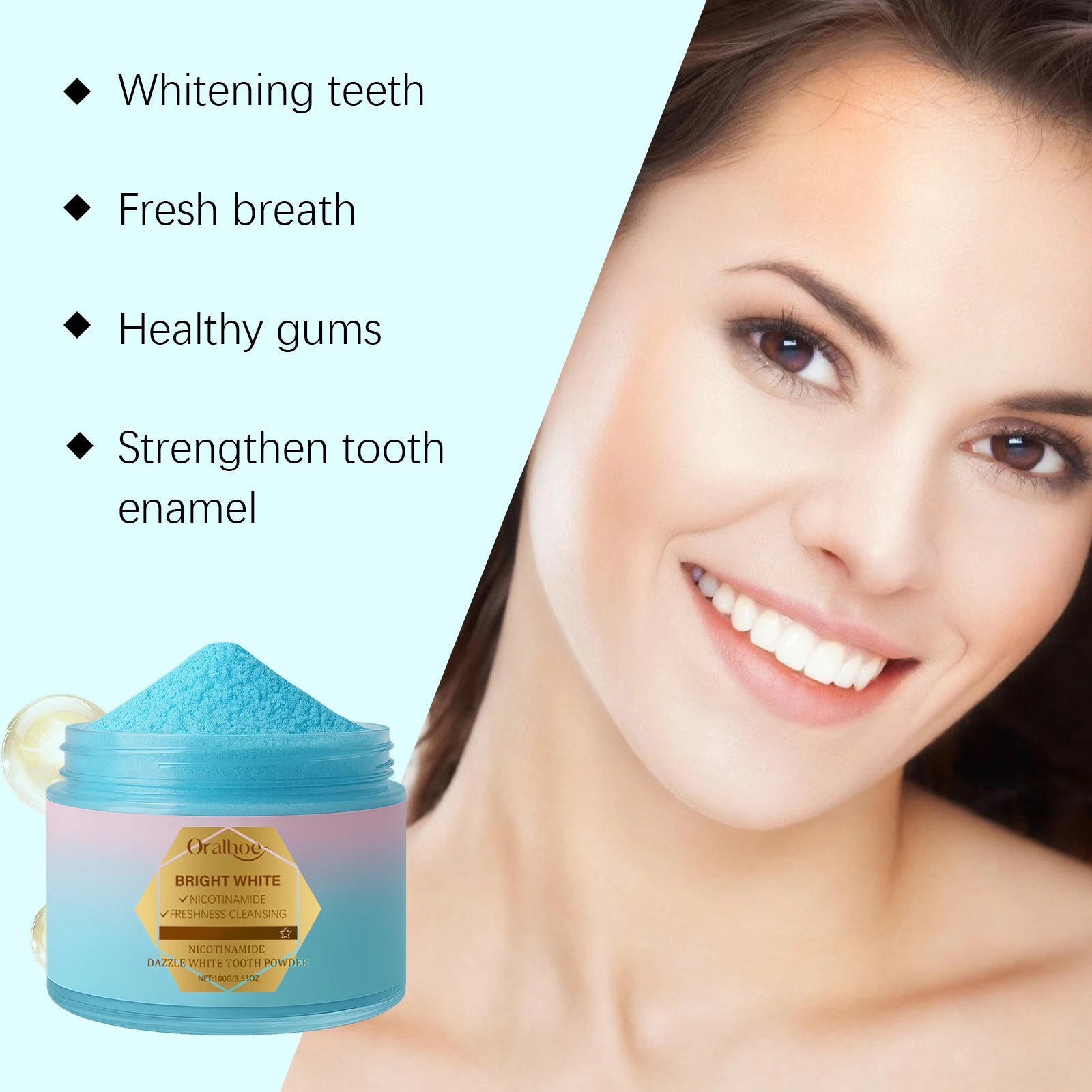 Niacinamide Teeth Brighten Toothpaste Plaque